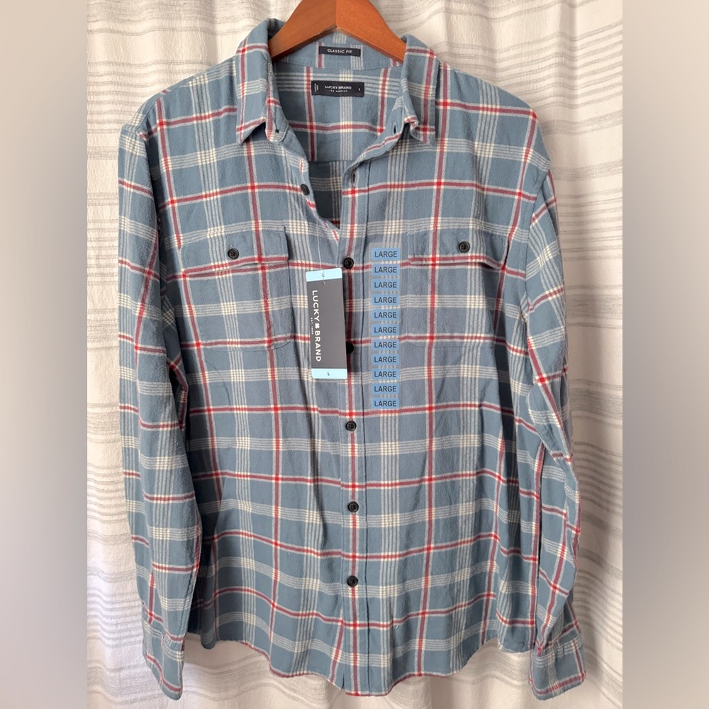 🏷️CLEAR THE CLOSET SALE🏷️ NWT Lucky Plaid Flannel Shirt